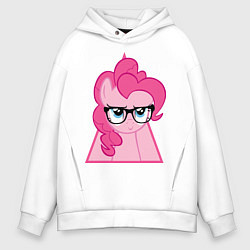 Толстовка оверсайз мужская Pinky Pie hipster, цвет: белый