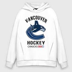 Толстовка оверсайз мужская VANCOUVER CANUCKS NHL, цвет: белый
