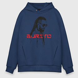 Толстовка оверсайз мужская Группа Burito, цвет: тёмно-синий