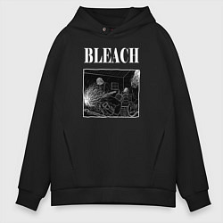 Толстовка оверсайз мужская Nirvana рисунок для Альбома Bleach, цвет: черный