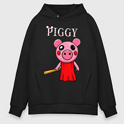 Толстовка оверсайз мужская ROBLOX PIGGY, цвет: черный