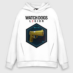 Толстовка оверсайз мужская Watch Dogs Legion, цвет: белый