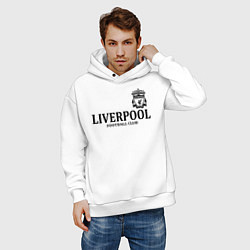 Толстовка оверсайз мужская Liverpool FC, цвет: белый — фото 2
