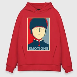 Толстовка оверсайз мужская Mob Emotions Z, цвет: красный