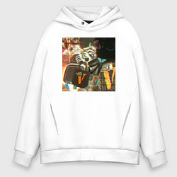 Толстовка оверсайз мужская Playboi Carti PHOTO, цвет: белый