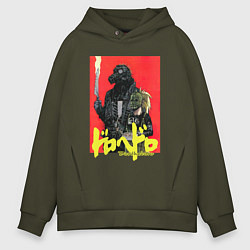 Толстовка оверсайз мужская DOROHEDORO, цвет: хаки