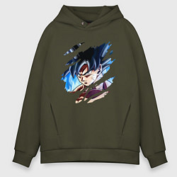 Толстовка оверсайз мужская Dragon Ball, цвет: хаки
