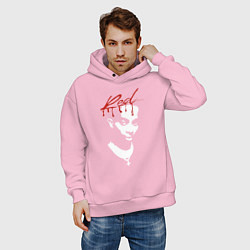 Толстовка оверсайз мужская Playboi Carti Whole Lotta Red, цвет: светло-розовый — фото 2
