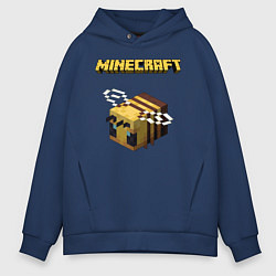 Толстовка оверсайз мужская Minecraft, цвет: тёмно-синий