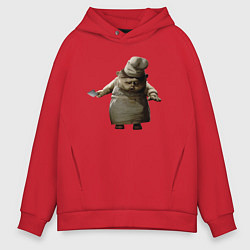 Толстовка оверсайз мужская Little Nightmares 2, цвет: красный