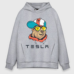Толстовка оверсайз мужская TESLA ТЕСЛА Z, цвет: меланж