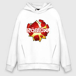 Толстовка оверсайз мужская ROBLOX LOGO, цвет: белый