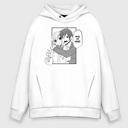 Толстовка оверсайз мужская She is mine, цвет: белый
