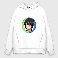 Толстовка оверсайз мужская Rukia Kuchiki Bleach, цвет: белый