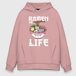 Мужское худи оверсайз Ramen life