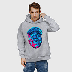 Толстовка оверсайз мужская DaBaby Rainbow, цвет: меланж — фото 2