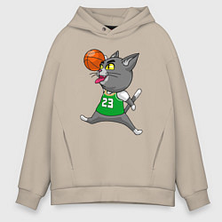Толстовка оверсайз мужская Jordan Cat, цвет: миндальный