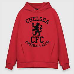 Толстовка оверсайз мужская Chelsea CFC, цвет: красный