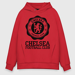 Толстовка оверсайз мужская Chelsea FC: Emblem, цвет: красный