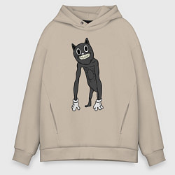 Мужское худи оверсайз Cartoon Cat Мультяшный кот