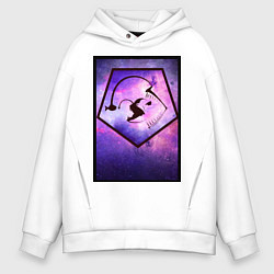 Толстовка оверсайз мужская Удильщик, цвет: белый