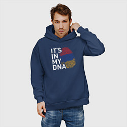 Толстовка оверсайз мужская Its in my DNA, цвет: тёмно-синий — фото 2