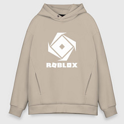 Толстовка оверсайз мужская ROBLOX WHITE LOGO, цвет: миндальный