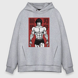 Толстовка оверсайз мужская Эстетика Баки, цвет: меланж