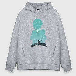 Толстовка оверсайз мужская Xiao Сяо, цвет: меланж