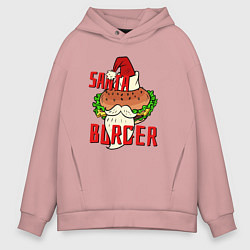 Мужское худи оверсайз Santa Burger