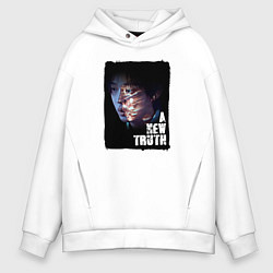 Толстовка оверсайз мужская Чон Джин Су, цвет: белый