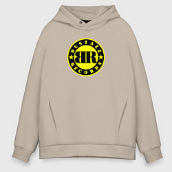 Толстовка оверсайз мужская 9 грамм: Logo Bustazz Records, цвет: миндальный