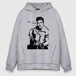 Толстовка оверсайз мужская Elvis, цвет: меланж