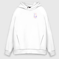 Толстовка оверсайз мужская TrustHands, цвет: белый