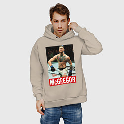 Толстовка оверсайз мужская Конор МакГрегор McGregor, цвет: миндальный — фото 2