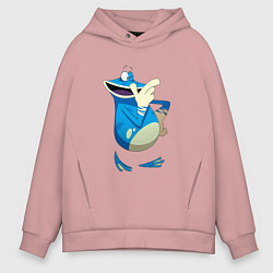 Толстовка оверсайз мужская Globox Rayman Legends, цвет: пыльно-розовый