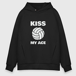 Толстовка оверсайз мужская Kiss - My Ace, цвет: черный