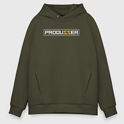 Толстовка оверсайз мужская PRODUZZER ПРОДЮСЕР, цвет: хаки