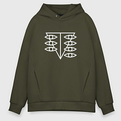 Толстовка оверсайз мужская Seele logo, цвет: хаки