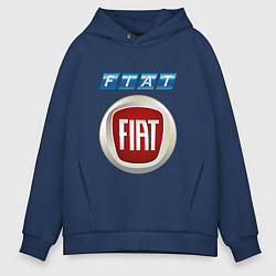 Толстовка оверсайз мужская FIAT 8, цвет: тёмно-синий