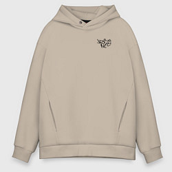 Мужское худи оверсайз Noize mc нойз мс logo