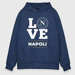 Толстовка оверсайз мужская Napoli Love Classic, цвет: тёмно-синий