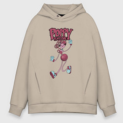 Толстовка оверсайз мужская Poppy Playtime Mommy Long Legs, цвет: миндальный