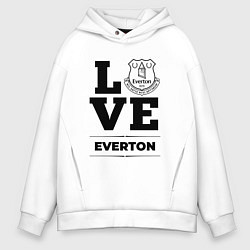 Толстовка оверсайз мужская Everton Love Классика, цвет: белый