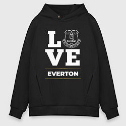 Толстовка оверсайз мужская Everton Love Classic, цвет: черный