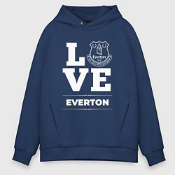Толстовка оверсайз мужская Everton Love Classic, цвет: тёмно-синий