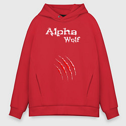 Мужское худи оверсайз Alpha Wolf Альфа Волк