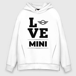 Толстовка оверсайз мужская Mini Love Classic, цвет: белый