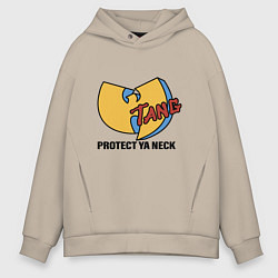 Толстовка оверсайз мужская Wu-Tang - Protect Ya Neck, цвет: миндальный