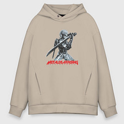 Мужское худи оверсайз Райден из Metal Gear Rising с мечом
